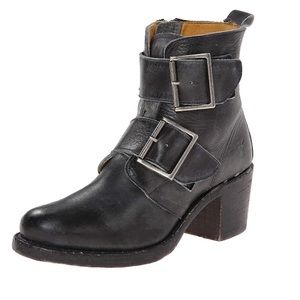 FRYE Sabrina double buckle boot